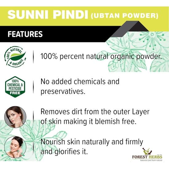Zioła Leśne Naturalna Pielęgnacja Od Natury Sunnipindi Ziołowe Nalangu Maavu UBTAN Puder do Kąpieli Dla Skóry (500 gramów), 3 w 1 Ubtan Peeling do Ciała