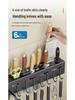 Wall-Mounted Carbon Steel Multifunctional Knife and Cutlery Storage Rack, Punch-Free Installation