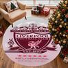 Liverpool F.C Pattern Round Rug, Indoor/Outdoor Mat, for Picnic, Gameroom, Bedroom, Office, Living Room, Home Decor Carpet, Birthday Gift