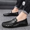Spring and Autumn Men's Casual Shoes Wedding Dress Luxury Brand Shoes Men's Leather Non Slip Super Light Men's Shoes Black Shoes