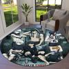 Tokyo Ghoul Round Area Rug Carpet Rug For Living Room Bedroom Sofa Playroom Decor Nonslip Floor Mat