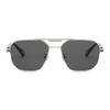 Retro Double Bar Sunnies Square Frame Anti-UV Glasses Unisex Polarizing Lens Sunglasses  Outdoor