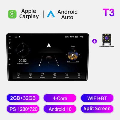 Autorádio Android Auto Carplay Pro Nissan Navara D40 2005-2010 Multimediální Přehrávač Hlavní Jednotka Stereo GPS Navigace BT WIFI 2+32GB