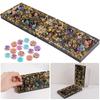 Mancala Game Silicone Resin Mold Mancala Stones Epoxy Mold with Screw Kit Family Party Board Game Silicone Mold DIY Art