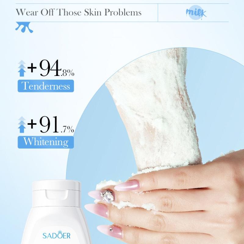 Bath Salt 430gSADOER Aloe Vera Milk Cleansing and Rejuvenating Body Scrub