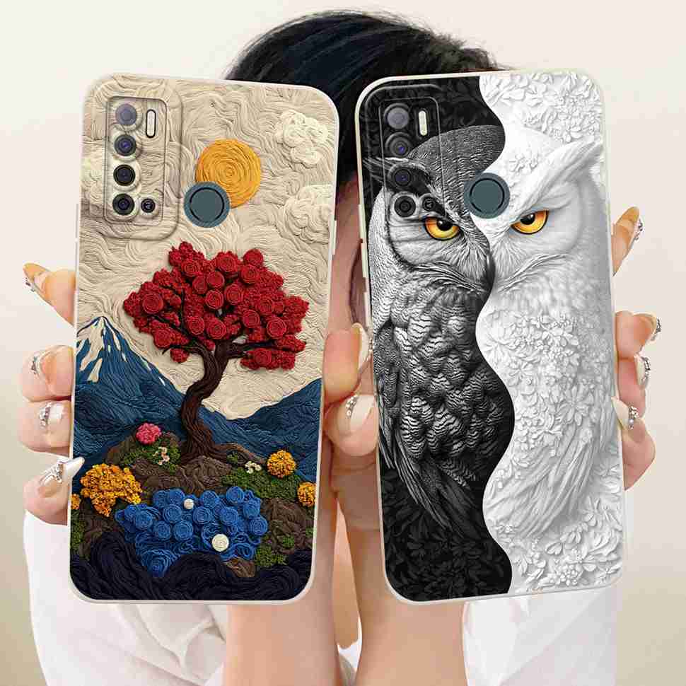 Für Tecno Spark Power 2 Hülle LC8 Niedliche Katze Cartoon Hülle Weiche Silikon Handyhülle Für Tecno SparkPower 2 Power2 Schale