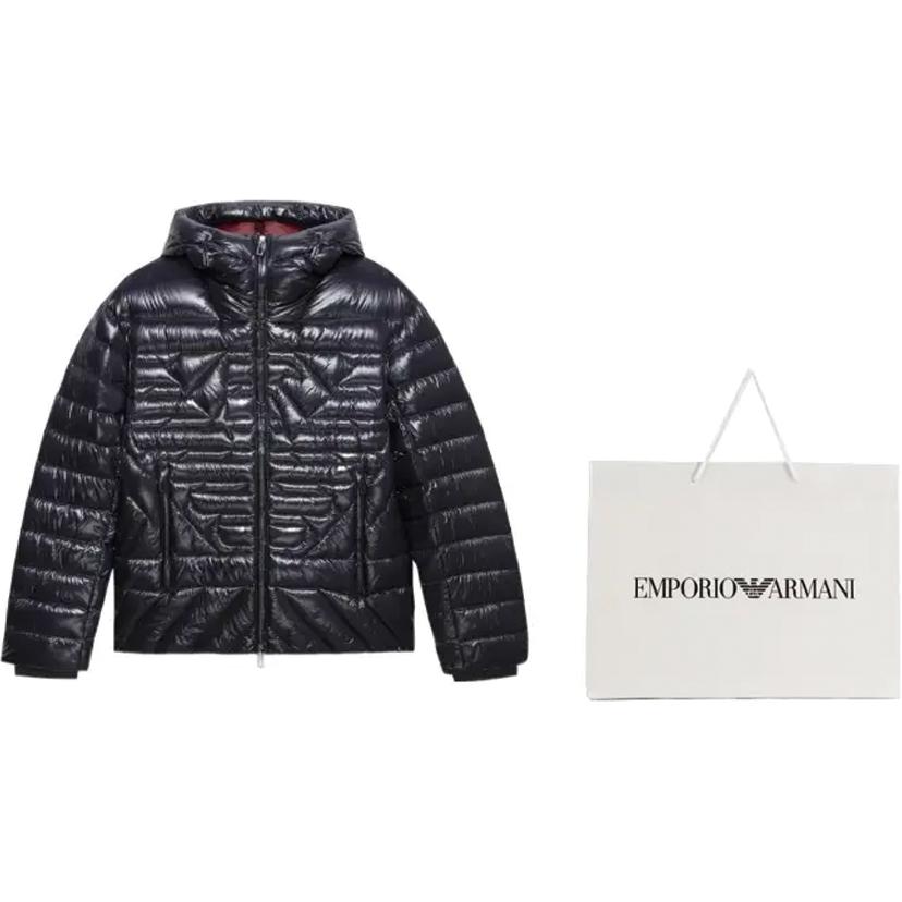 EMPORIO ARMANI FW22 Down Jacket Men's Dark Blue 6L1BN7-1NPDZ-0920