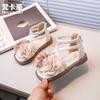 Girls' Sandals Summer New Children Sandals Soft Bottom Girl Princess Shoes Flower Girls Roman Shoe Fashion Girls Shoe skids shoe