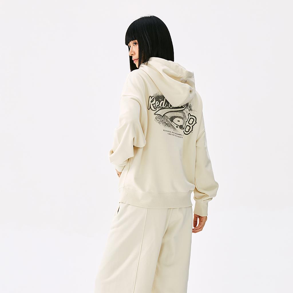 New MLB Boston Red Sox Basic Collection 25FW Sweatshirt Unisex Standard Ivory 3AHDB1354-43CRS