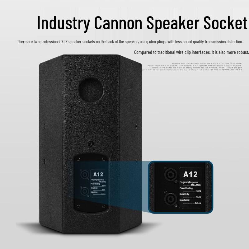 KAXISAIER A12S 12-inch Passive Full-Range Speaker CN Plug (adapter Included) (CN Version)