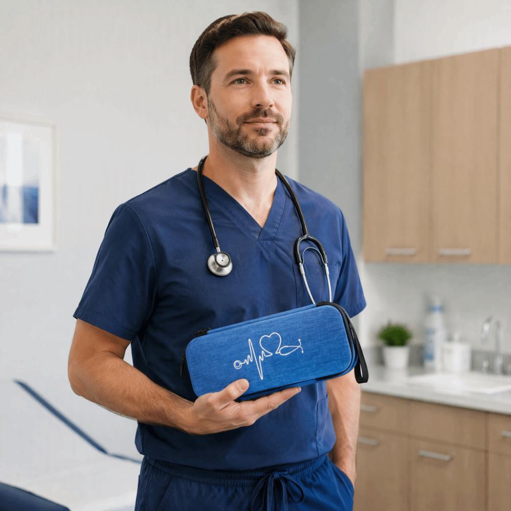 Shockproof Stethoscope Storage Bag Multi-functional Stethoscope Case Zipper Nurse Case Travel