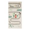 Multicolor Car Circuit Cotton Children's Rug 60x120