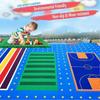 quality nonslip modular interlocking floor tiles, outdoor basketball court, weatherresistant DIY sports tiles (Rosso) 10PCS