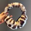 Soft Leopard Print Earmuffs Faux Fur Foldable Ear Covers Plush Ear Warmers  Teens