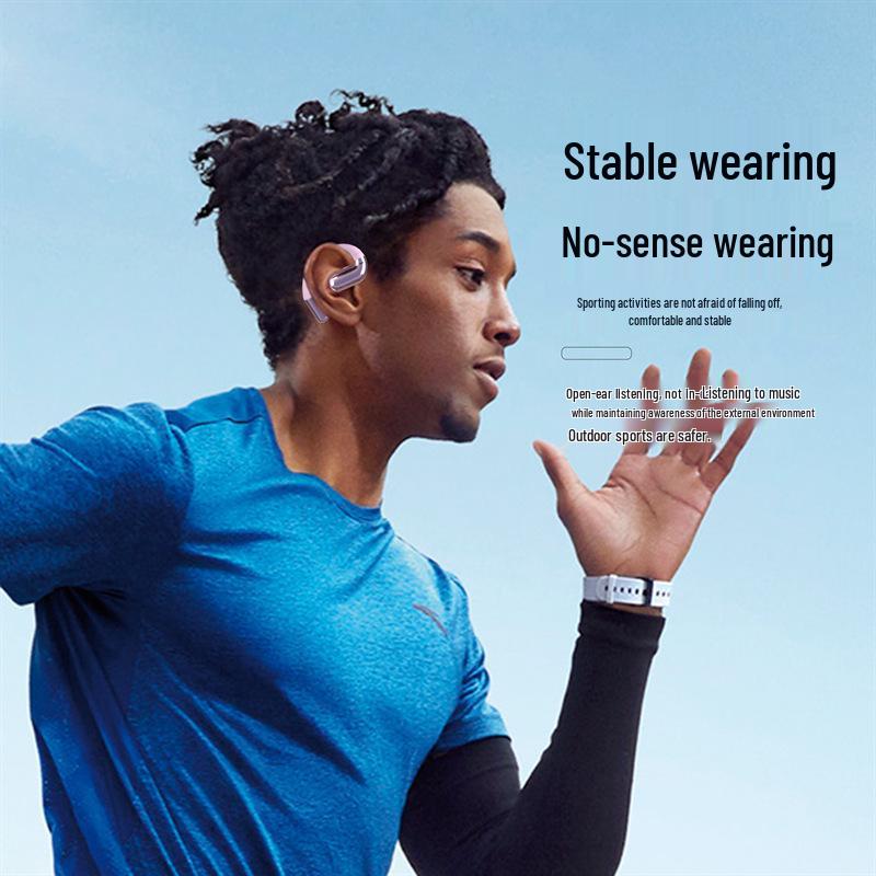New OWS Open-ear Wireless Sports Earphones with Long Battery Life and Noise Cancelling Air Conduction Technology