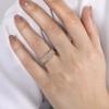 Huitan New Trendy Two-tone Women’s Rings Chic Bright Cubic Zirconia Finger Accessories Simple Stylish Engagement Party Jewelry