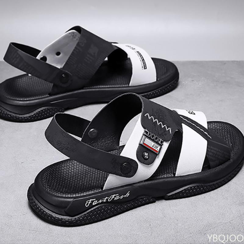 Fashion 2025 Men's lightweight Sandals Summer Fashion Beach Shoes Dual purpose outdoor nonslip sandals Trendy casual Male slippers Homme