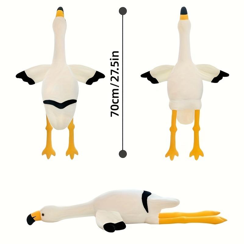 Stuffed Animal Flamingo Plush Toy Soft Cuddly Flamingo Plush with Cute Wings Adorable Zoo Animal Plushie Gift for Kid Pink/White