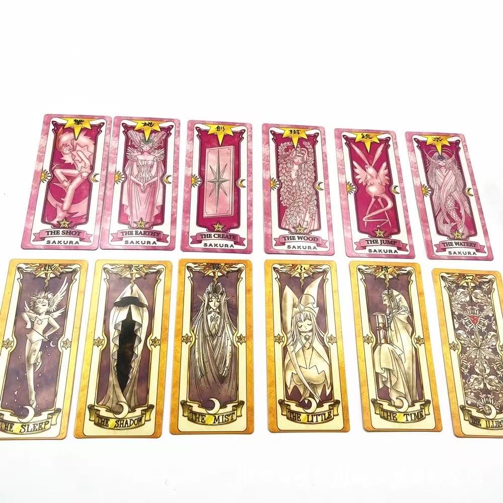 Anime Cosplay Card Captor Sakura KINOMOTO Clow Cards Tarot Prop Paper Poker Card Funny For Family Friend Party Xmas Accessories