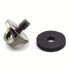 2pcs 1/4" Camera Neck Strap Screw Holder,  1/4 Thread  Screws With Rubber Washer For Quick Install/Release Wrist Strap Sling