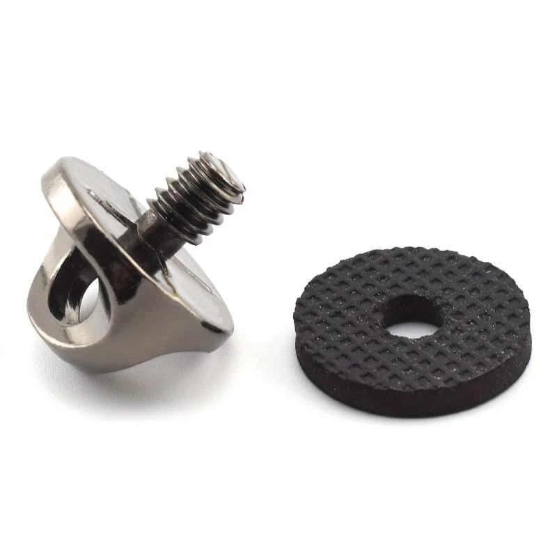 2pcs 1/4" Camera Neck Strap Screw Holder,  1/4 Thread  Screws With Rubber Washer For Quick Install/Release Wrist Strap Sling