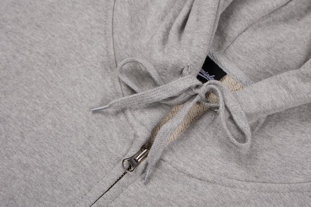 Cream Soda Lab Human Highlight Small Heart Zip-Up Gray Red