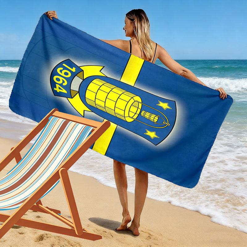 Brøndby IF Print Beach Towel, Large Soft Quick Dry Towel for Beach Camping Swimming
