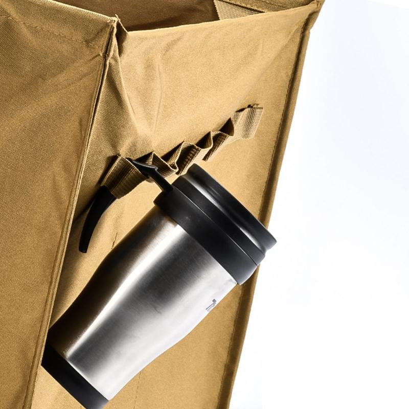 Trash Storage Basket with Rope Foldable Outdoor Multifunction Trash Storage Box for Camping Trash Organizers with Handle