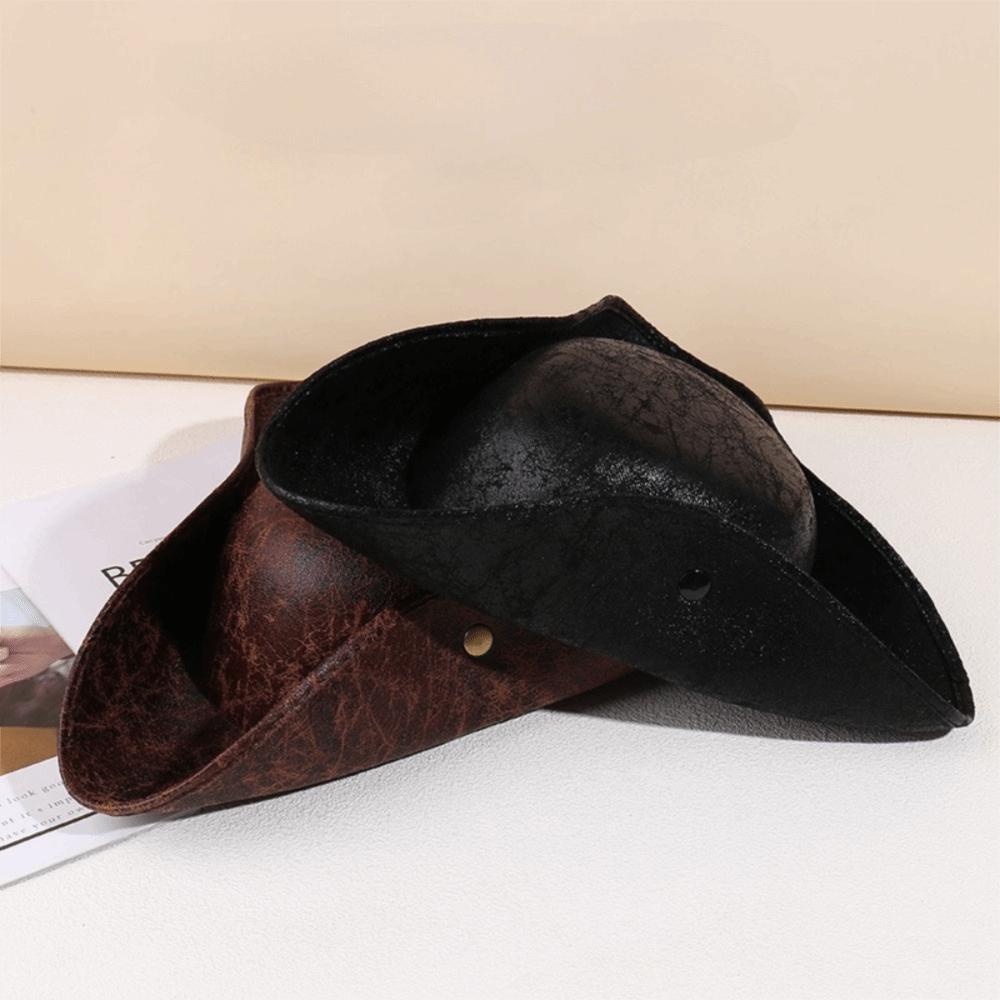 Trojrohý klobouk kapitána Tricorn Vintage Maškarní párty Cosplay klobouk Fotografická rekvizita