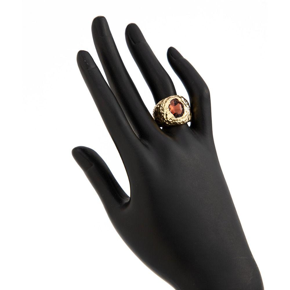 Exaggerate Colored Crystal Rings Gold Metal Open Ring Adjustable Rhinestone Rings  Daily