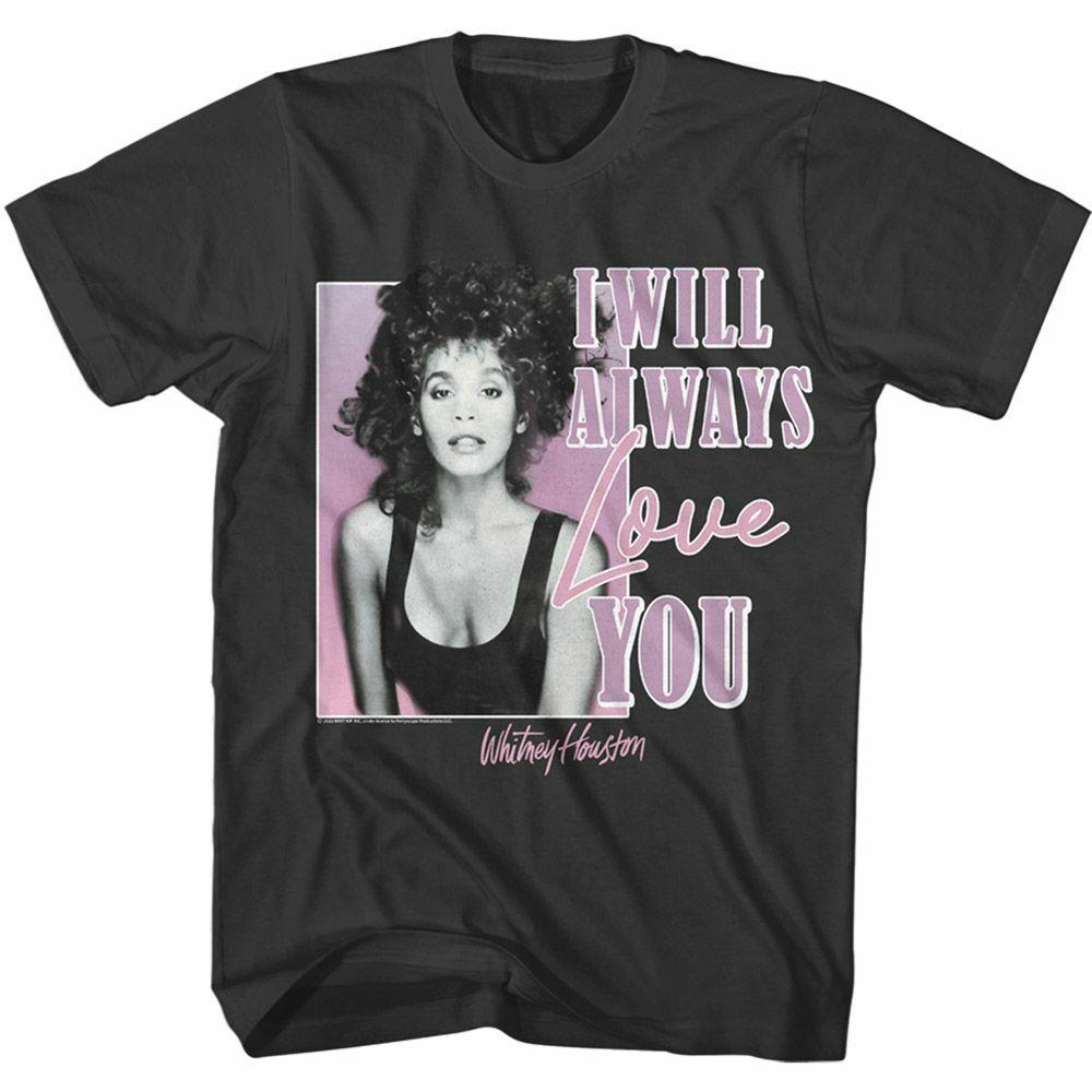 Whitney Houston Whitney I Will Always Love You Smoke Adult T-Shirt XXXXL
