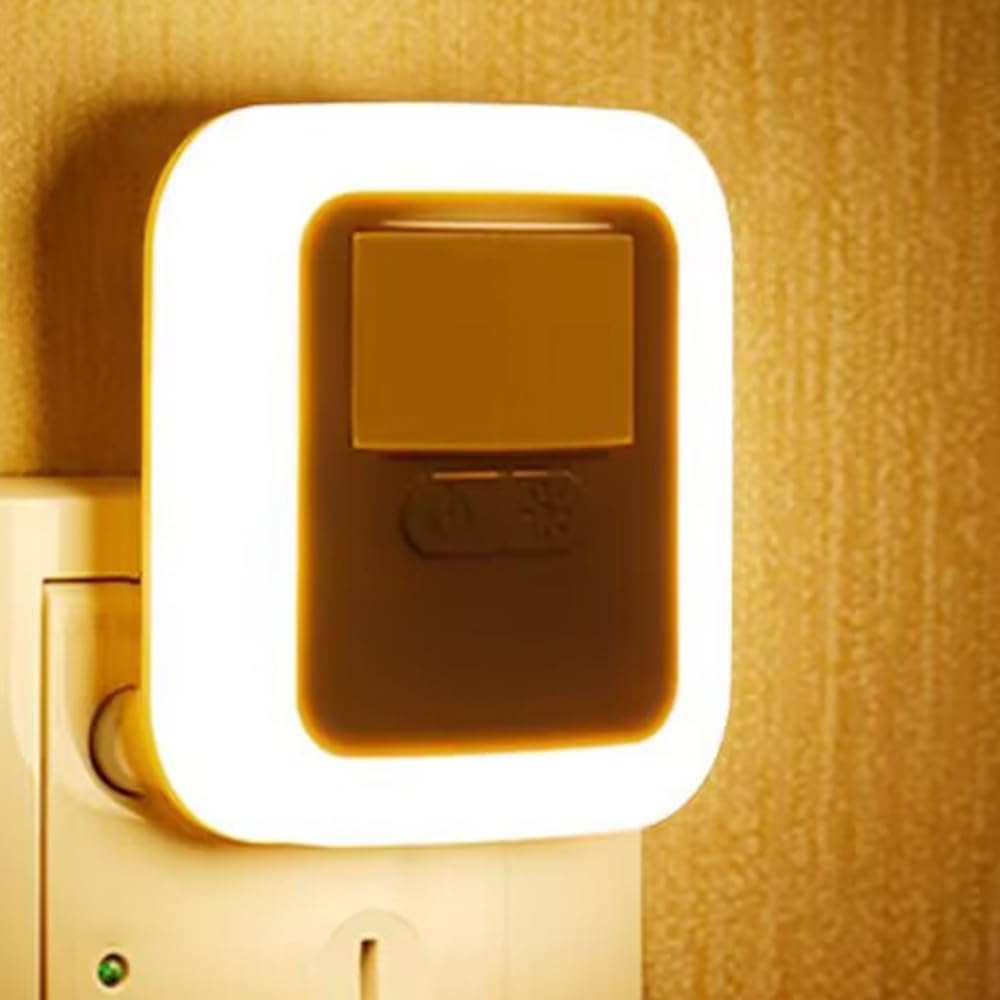 Motion Sensor Light, Plug-in, Adjustable Brightness (10 Levels), Footlight, Night Light, for Rooms, Indoors, Entrances, Hallways, Stairs, Bedrooms,