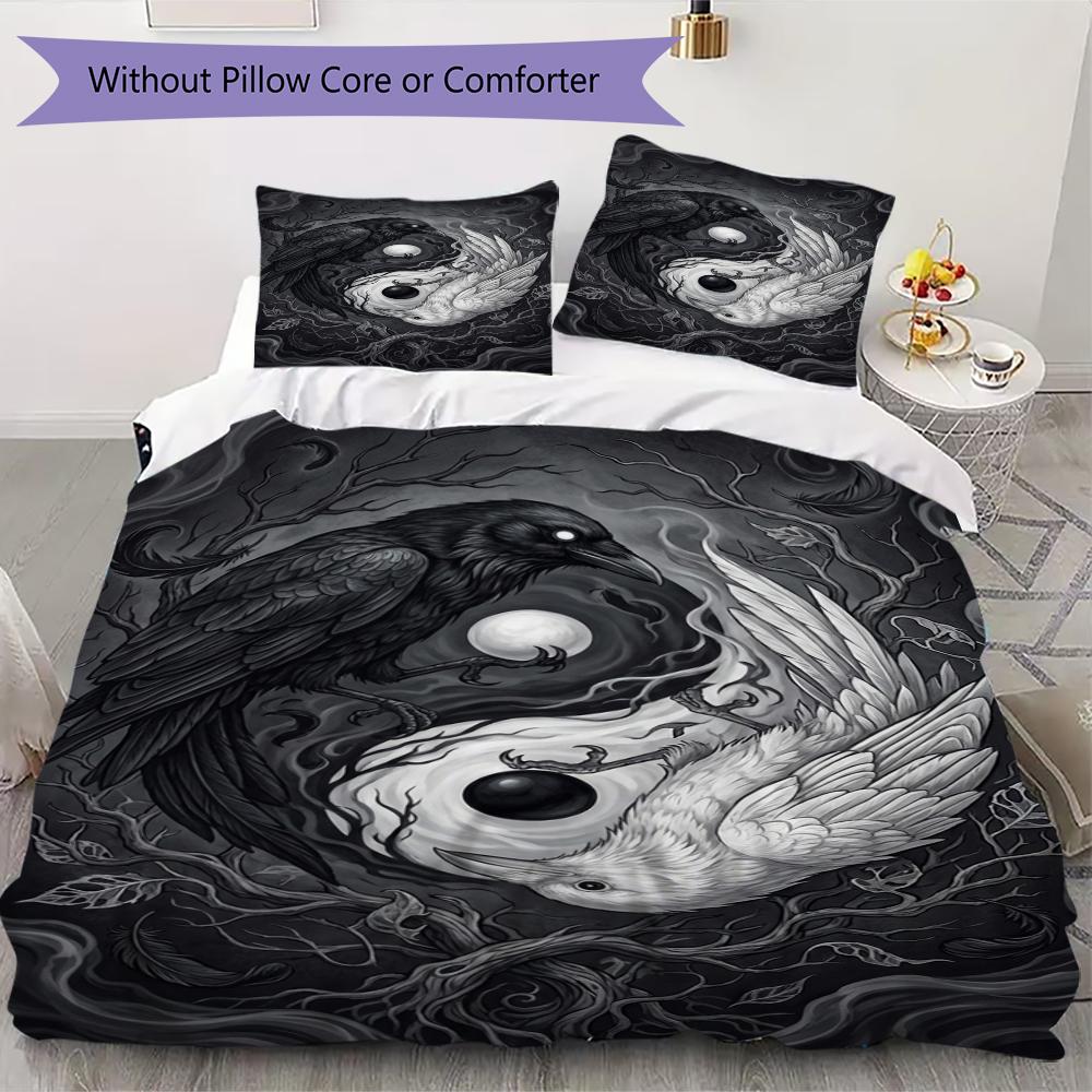 

Tai Chi Animals Pattern Bedding uilt Set uilt Cover Pillowcase Home Decoration Birthday Gift (1 * duvet cover + 2 * pillowcase without core)105 135x200cm