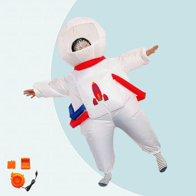 Opblaasbaar Astronautenpak Halloween Creatief Optreden Prop Ruimtepak voor Volwassenen Kinderen