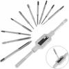 10/11 peças Machos de Rosca para Parafusos de Máquina Micro M1-M3.5 Relógios Pequenos e de Pulso Conjunto de Ferramentas de Equipamento de Rosqueamento Combinado