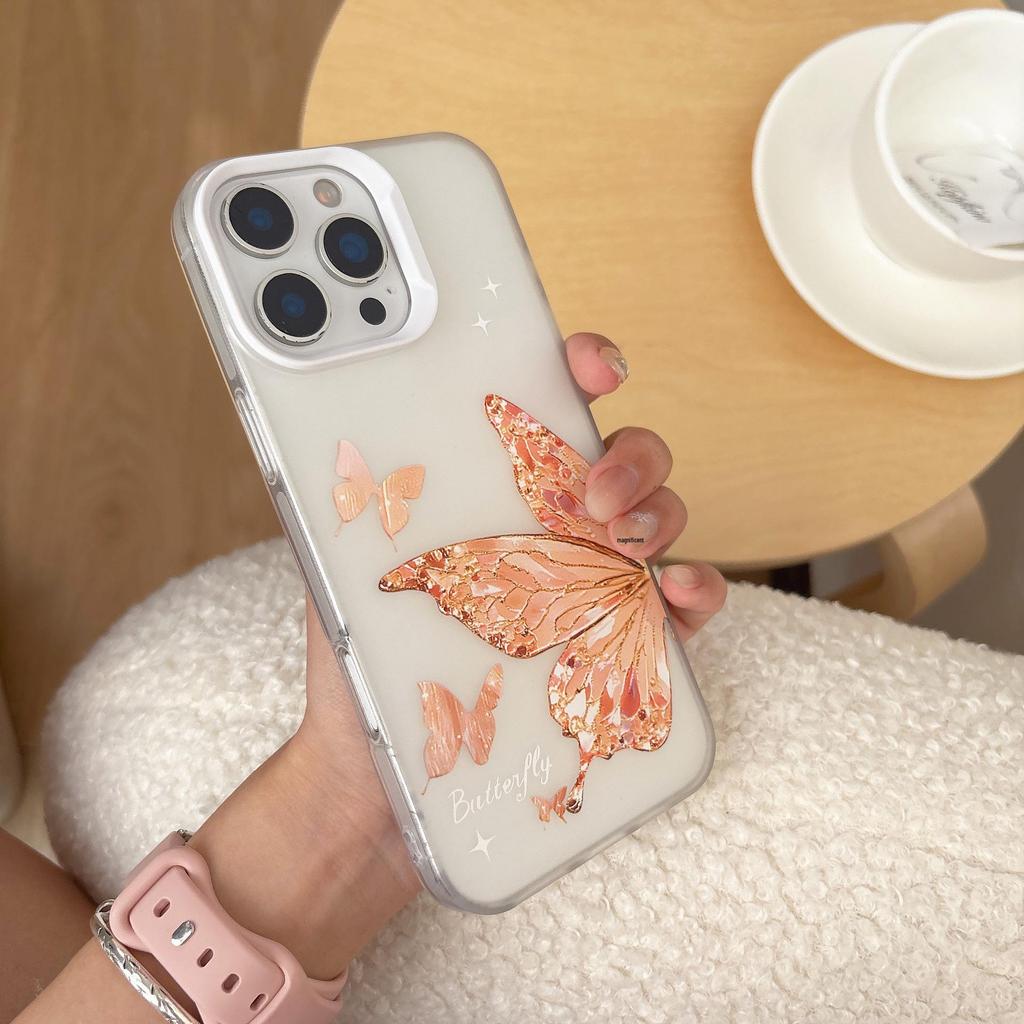 INS Butterfly Phone Case for iPhone 17 Pro Max and iPhone 14/13 - Soft, Stylish Design