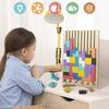 Drewniane rosyjskie klocki 3D Puzzle Układanki Zabawka Tangram Puzzle Inteligencja Kolorowe Klocki Montessori Edukacyjne