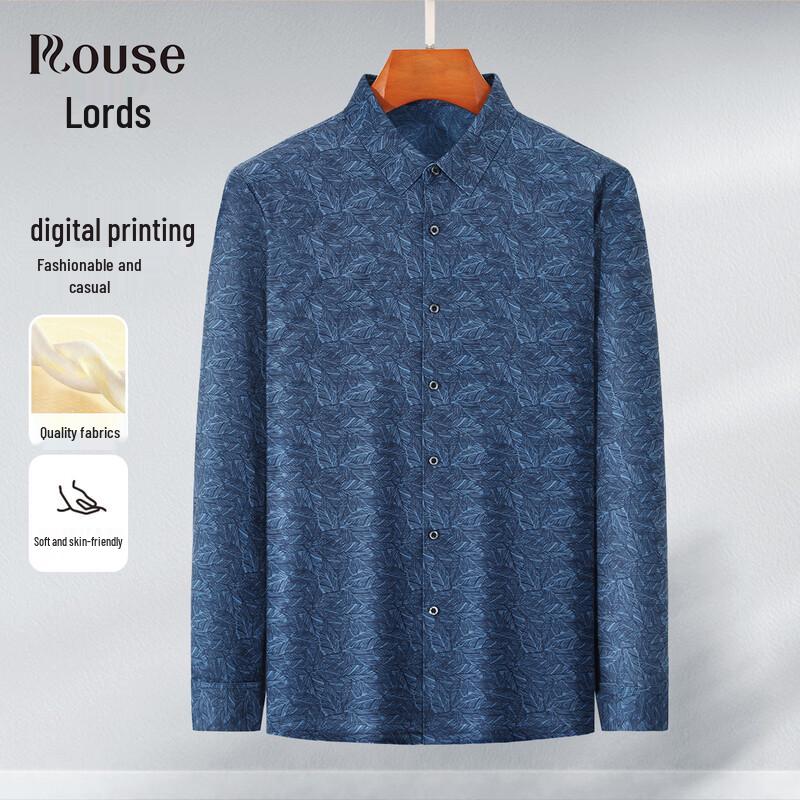 Luotz Men s Soft Digital Print Casual Shirt 50