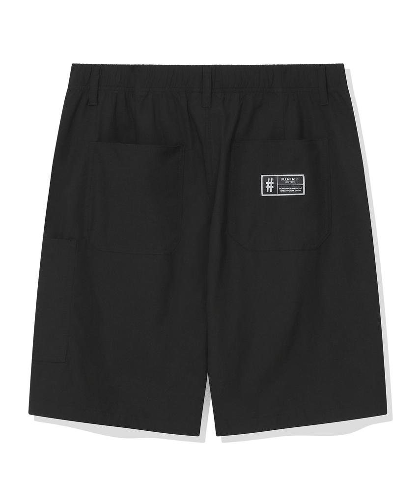 BEENTRILL All-Weather Comfort Cargo Shorts (Black)