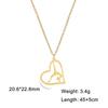 Fashion Minimalist Heart Pendant Necklace Women Gymnastics Theme Jewelry