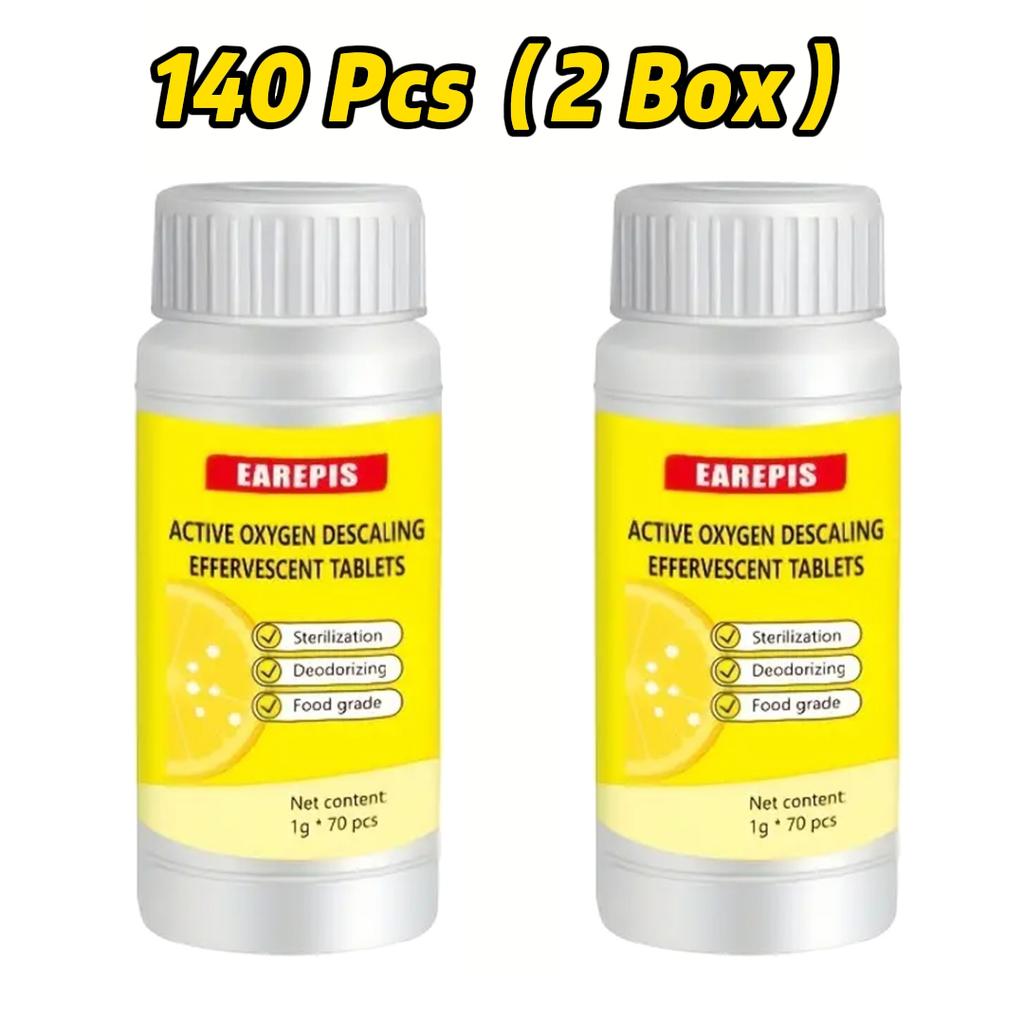 Activated Oxygen Scale Remover Tablets, Tea Stain and Watermark Remover for Kettles,Ceramic,Espresso Machine Cleaning Tablets