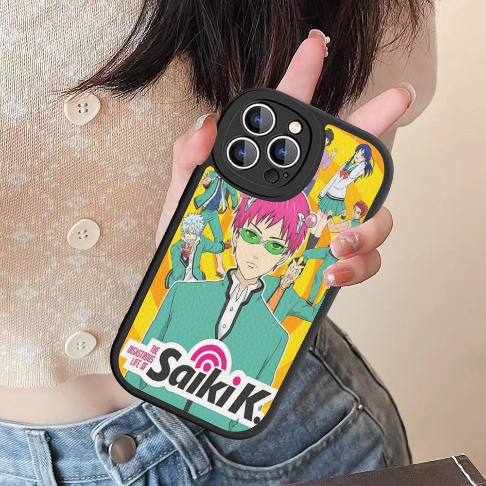Saiki Kusuo No Psi Nan Phone Case Hard Leather For IPhone 16 15 14 13 12 Mini 11 14 Pro Max Xs X Xr 7 8 Plus Fundas