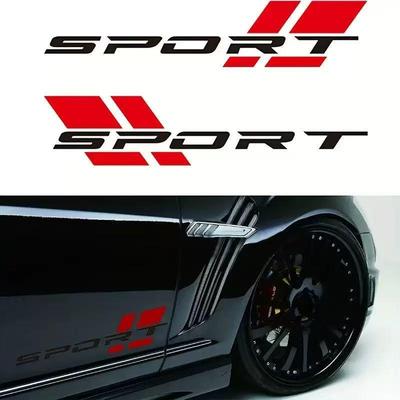 Shenwinfy Sport Letter Decal Vinyl Sticker for Car Doors