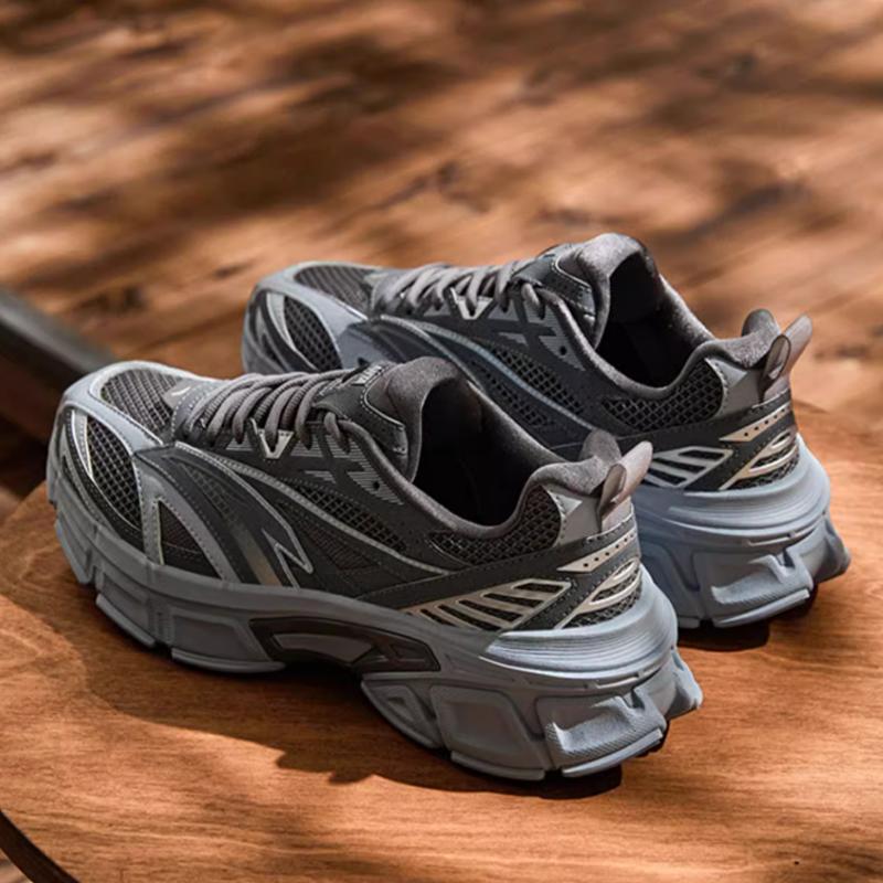 Anta Canglu Comfortable Versatile Non-Slip Wear-Resistant Breathable Low-Top Casual Shoes Men sneaker Gray 112518895-5