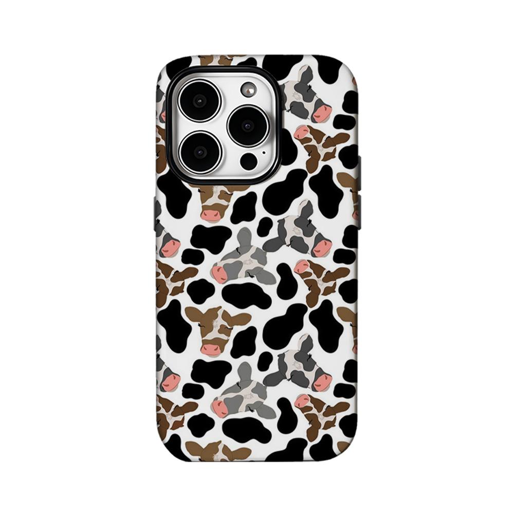 

Patchwork Bovine Reverie Phone Case for IPhone 16 15 14 13 12 11 X XS XR XSMAX 7 8 Pro Max Plus Double-layer Back Cover IPHONE13MINI