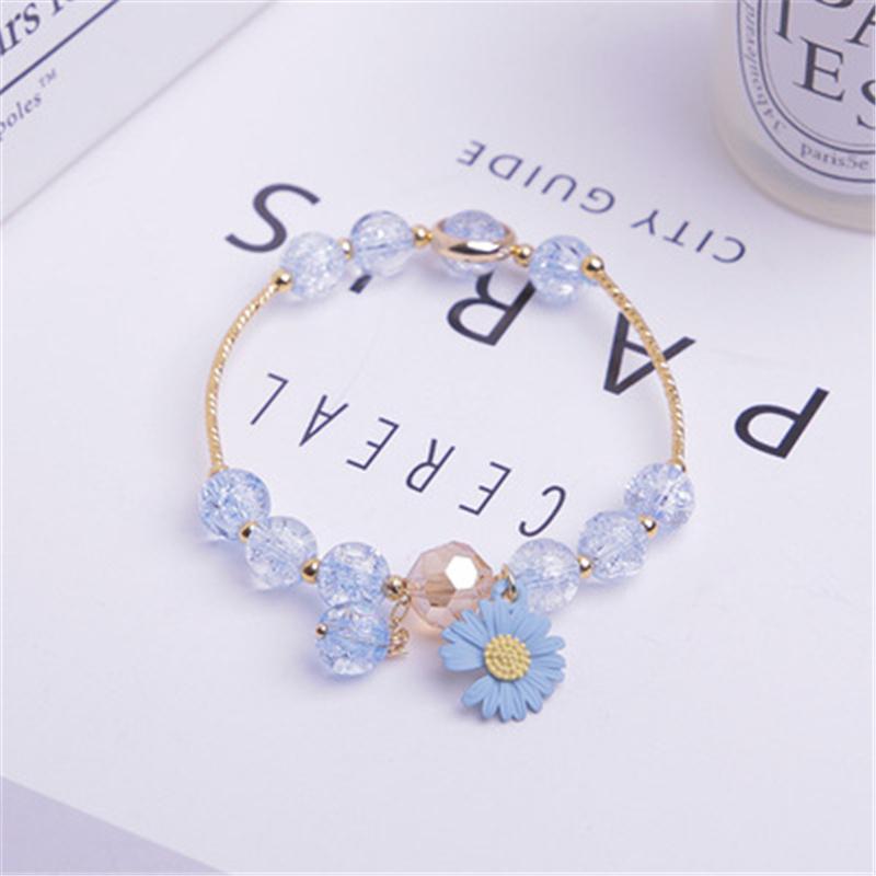 Makersland Cute Popcorn Beads Bracelet Friendship Glass Bracelets For Girls Star Moon Cloud Flower Zircon Accessories Wholesale