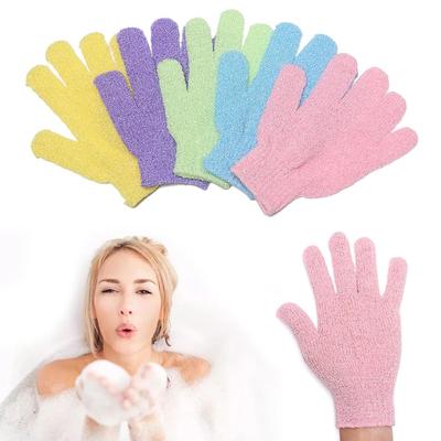 Massage Sponge Five Fingers Bath Gloves Exfoliating Scrubbing Skin Bathing Cleaning Gloves Moisturizing Shower Wash Cloth