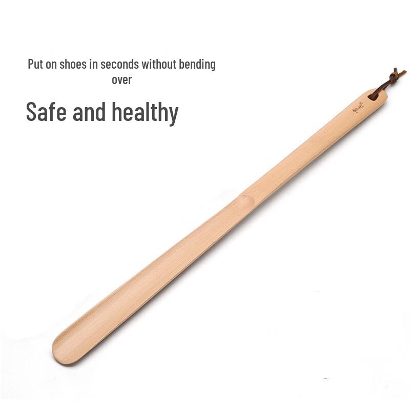 Long-Handled Wooden Shoehorn