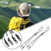 10pcs Hat Retainer Anti-lost Windproof Hat Strap Adjustable Hat Chin Cord Removable Adjustable Hat String Cord