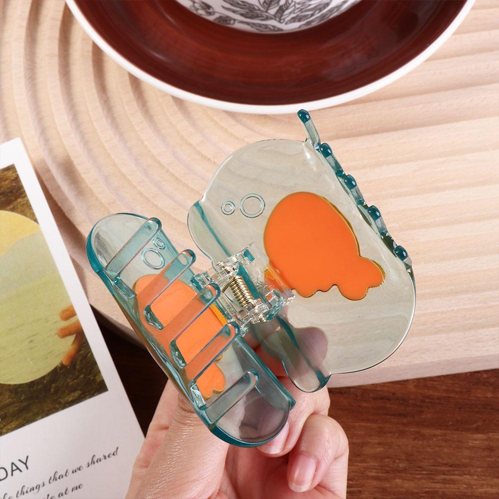 Ocean Animal Acetate Fish Shark Clip Hairpins Animal Hair Clip Goldfish Hair Claw  Wash Face